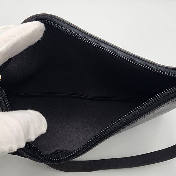 NEW Black Wristlet Zip Pouch, Vintage Floral Oval Tin Box Lauren Conrad Earrings - Picture 4 of 10